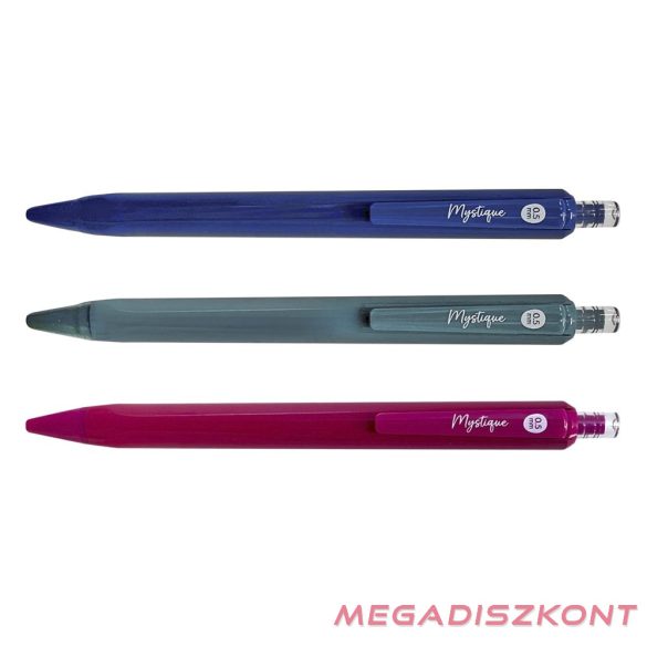 Zseléstoll SPOKO Mystique nyomógombos 0,5 mm kék írásszín vegyes színben