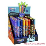 Golyóstoll COLORINO radírozható Szörnyek kupakos 0,5 mm kék írásszín