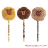 Golyóstoll COLORINO radírozható Pom Pom Capybara kupakos 0,5 mm kék írásszín