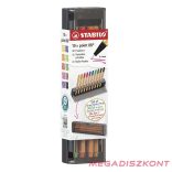 Tűfilc STABILO Point 88 10 darabos hordozható asztali tartóban