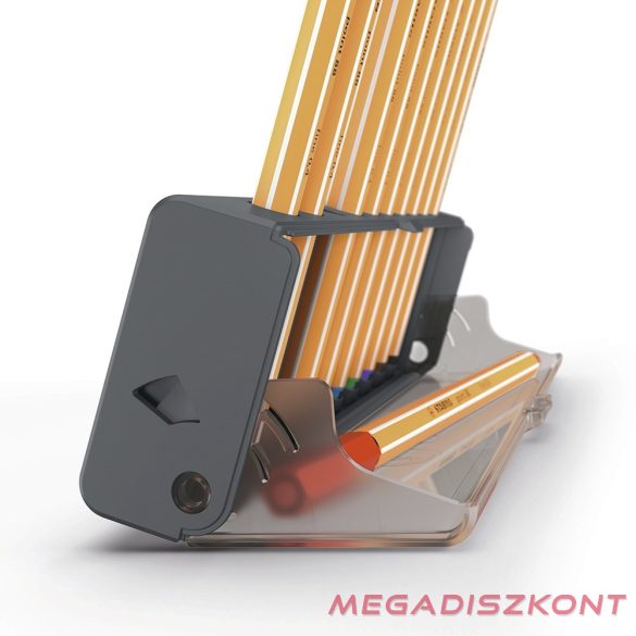 Tűfilc STABILO Point 88 10 darabos hordozható asztali tartóban