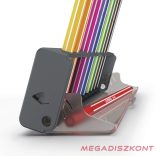 Filctoll STABILO Pen 68 10 darabos hordozható asztali tartóban