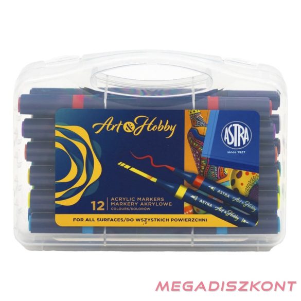 Filctoll ASTRA PEN kétvégű 12 darabos