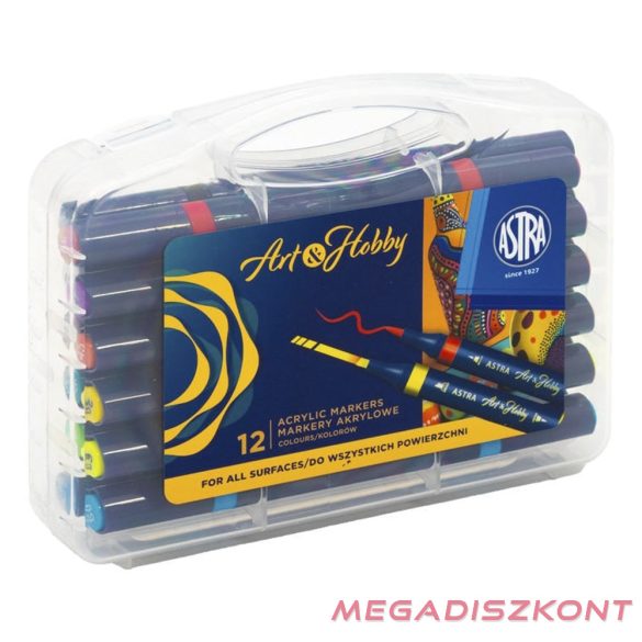 Filctoll ASTRA PEN kétvégű 12 darabos
