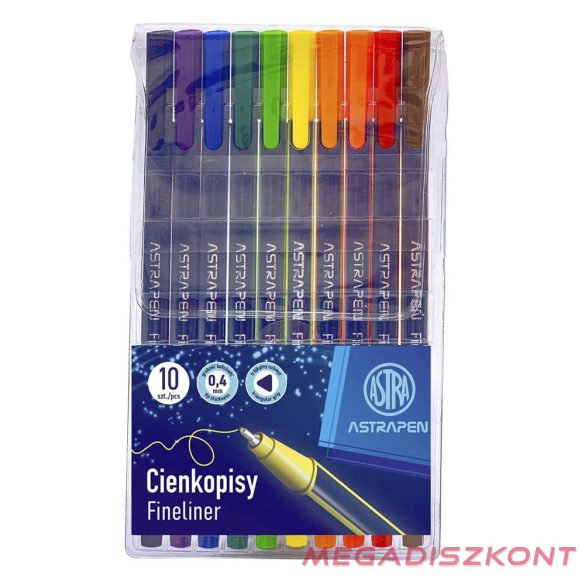 Tűfilc ASTRA PEN 0,4 mm 10 színű