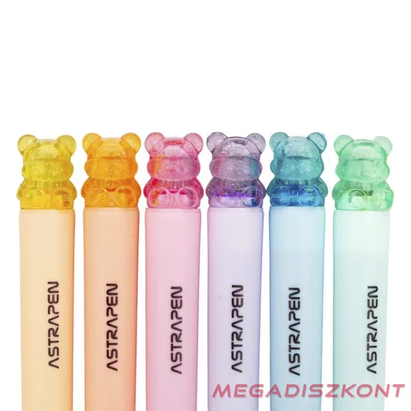 Szövegkiemelő ASTRA PEN Animals formabélyegzővel 6 színű