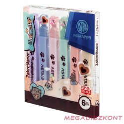 Szövegkiemelő ASTRA PEN Animals mancsokkal 6 színű