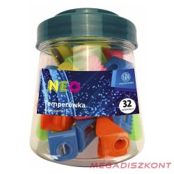 Hegyező ASTRA műanyag neon 1 lyukú