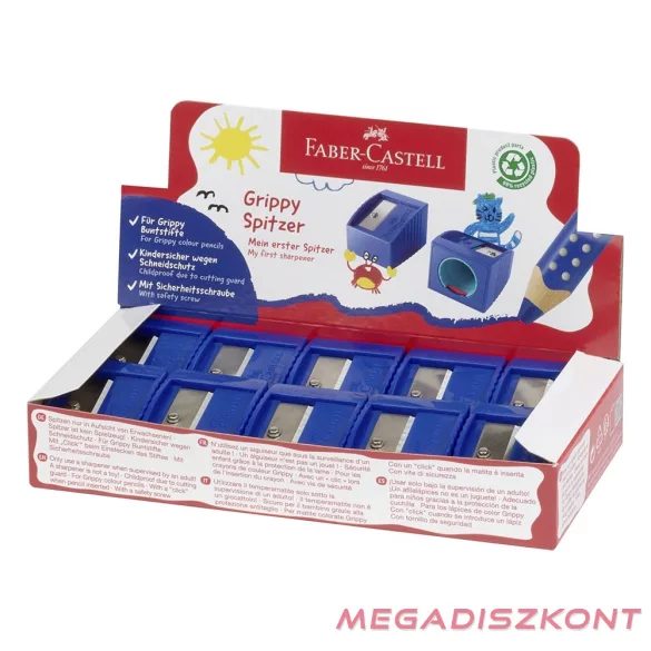 Hegyező FABER-CASTELL Grippy Jumbo 1 lyukú kék