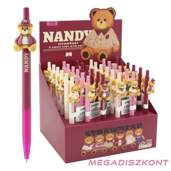 Zseléstoll JUNIOR nyomógombos 0,5mm Nandy Bear