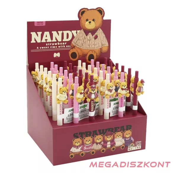 Zseléstoll JUNIOR nyomógombos 0,5mm Nandy Bear