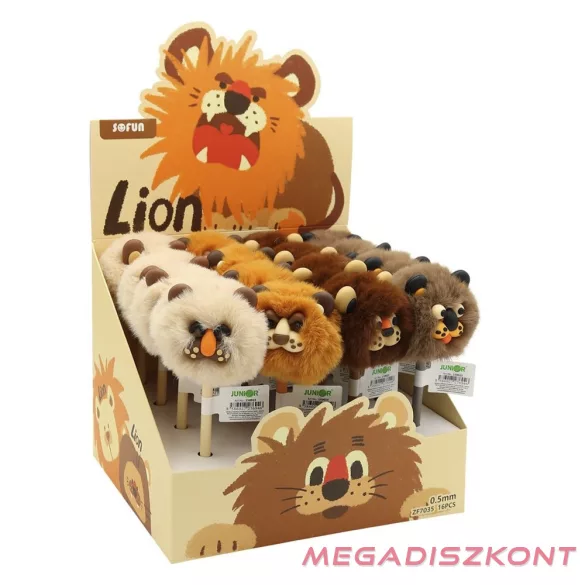 Zseléstoll JUNIOR 0,7mm pom-pom formával Lion