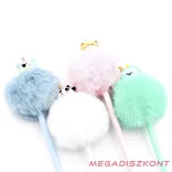 Zseléstoll JUNIOR 0,7mm pom-pom formával Pasztell színek