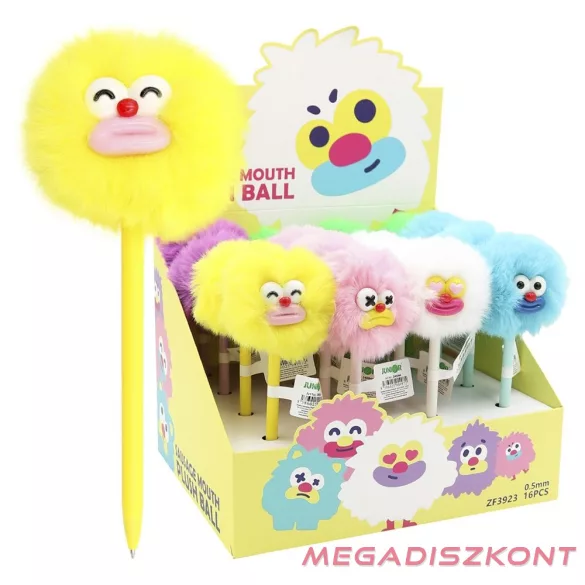 Zseléstoll JUNIOR 0,5mm pom-pom formával Pasztell száj
