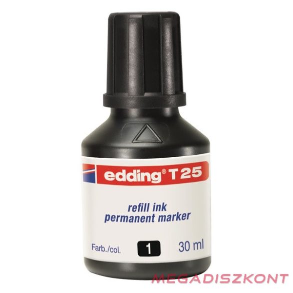 Tinta EDDING T25 fekete 30ml