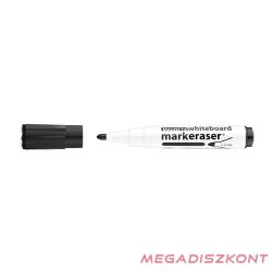   Táblamarker ICO Markeraser mágneses kupakkal törlővel fekete 1-3mm
