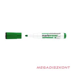   Táblamarker ICO Markeraser mágneses kupakkal törlővel zöld 1-3mm