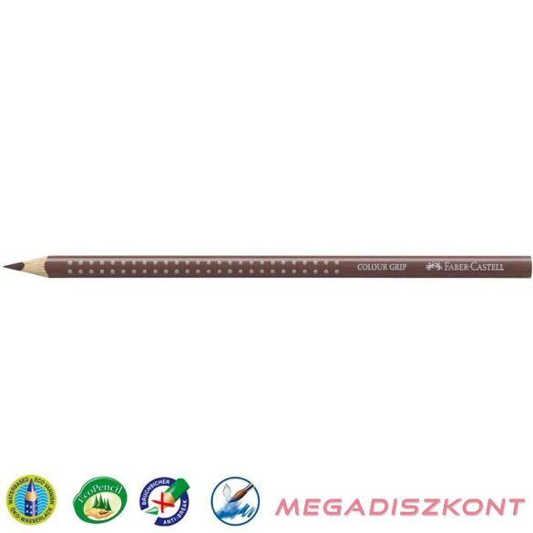 Színes ceruza FABER-CASTELL Grip 2001 háromszögletű sötét barna