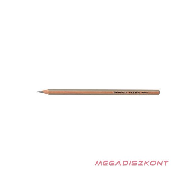 Színes ceruza LYRA Graduate hatszögletű szürkés ezüst