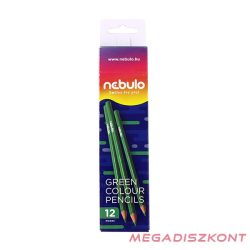 Színes ceruza NEBULO háromszögletű zöld