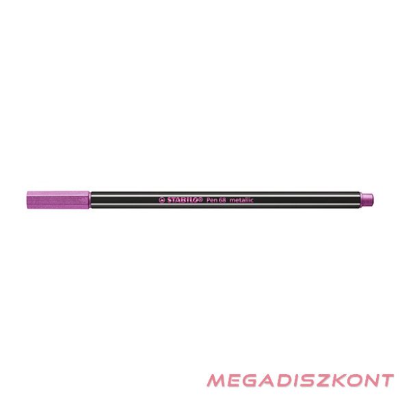 Filctoll STABILO Pen 68 metallic rózsaszín