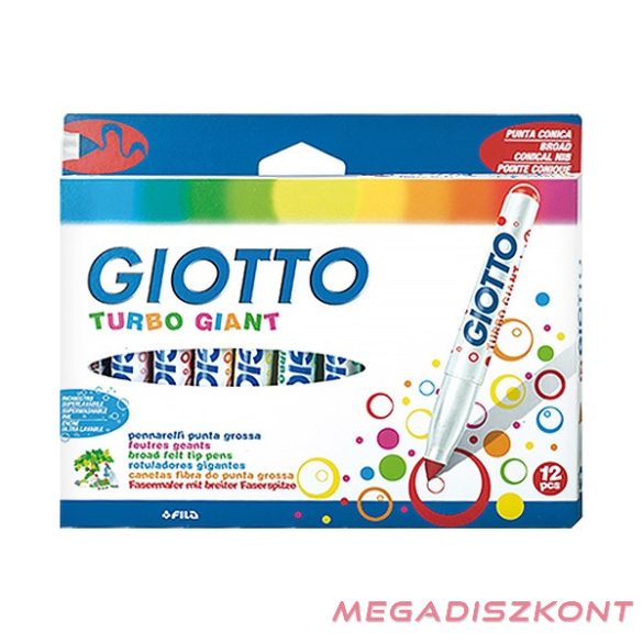 Filctoll GIOTTO Turbo Giant vastag 7,5mm akasztható 12db-os készlet