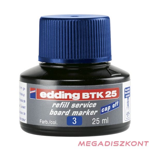 Tinta EDDING BTK25 táblamarkerhez 25 ml kék