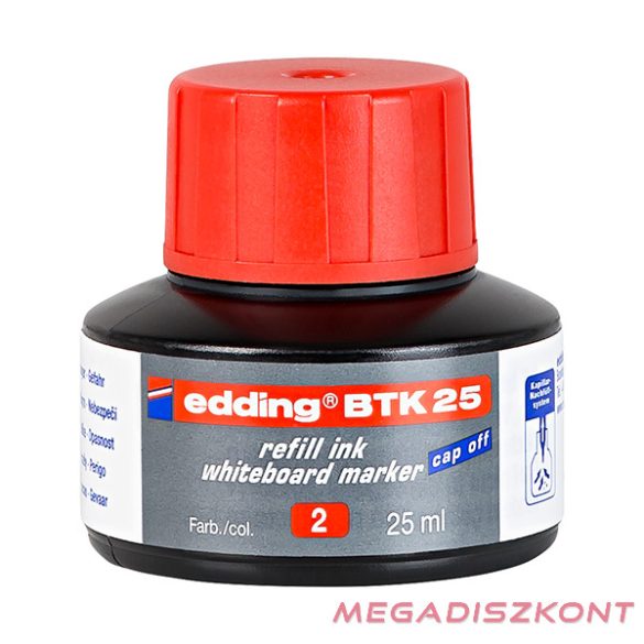 Tinta EDDING BTK25 táblamarkerhez 25 ml piros