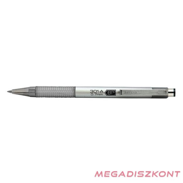 Golyóstoll  ZEBRA F-301A 0,7 mm ezüst