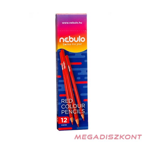 Színes ceruza NEBULO háromszögletű piros