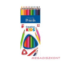   Színes ceruza ICO Creative Kids háromszögletű 12 db/készlet