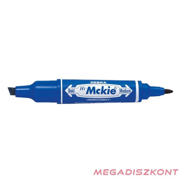 Alkoholos marker kétvégű ZEBRA Hi-Mckie 2,0-4,0 mm kék
