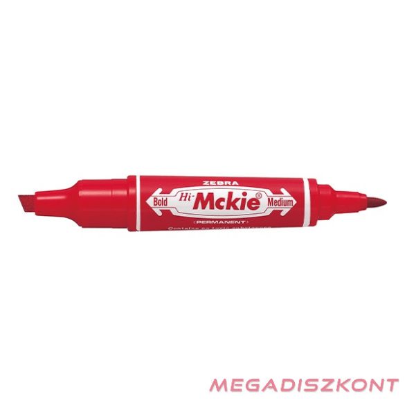 Alkoholos marker kétvégű ZEBRA Hi-Mckie 2,0-4,0 mm piros