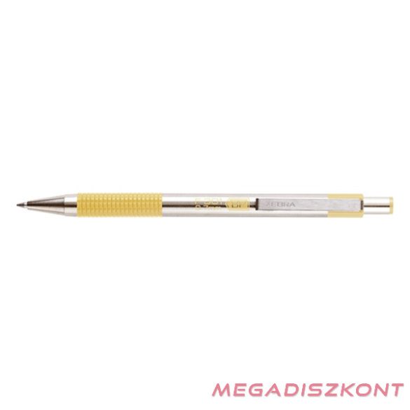 Golyóstoll ZEBRA F-301 fém tollbetéttel pasztell sárga