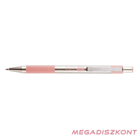 Golyóstoll ZEBRA F-301 fém tollbetéttel pasztell rózsaszín