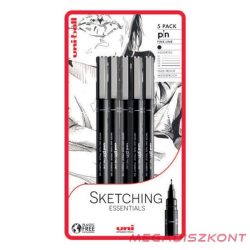 Tűfilc készlet UNI Pin sketching essential 5 db/készlet