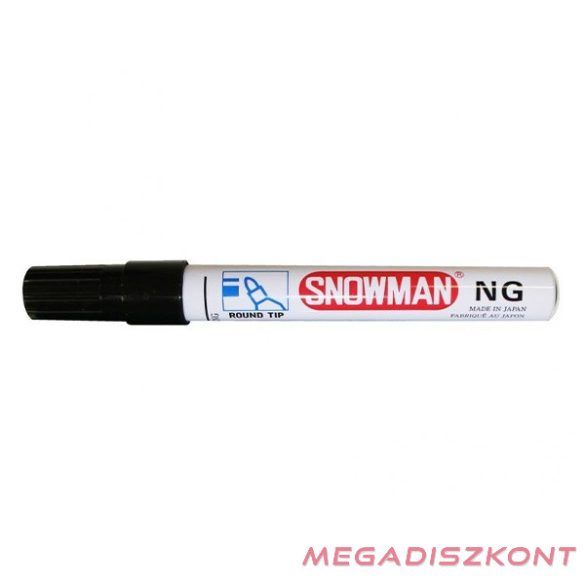 Alkoholos marker SNOWMAN NG-12 fémtestű fekete