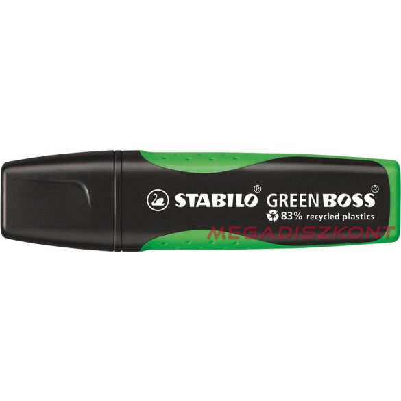 Szövegkiemelő STABILO Green Boss neon zöld környezetbarát