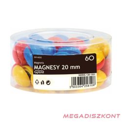 Táblamágnes GRAND 20mm 60 darabos vegyes színű