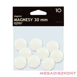 Táblamágnes GRAND 30 mm fehér 10 darabos