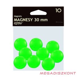 Táblamágnes GRAND 30 mm zöld 10 darabos