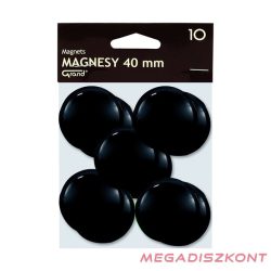 Táblamágnes GRAND 40 mm fekete 10 darabos