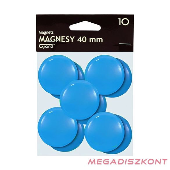 Táblamágnes GRAND 40 mm kék 10 darabos