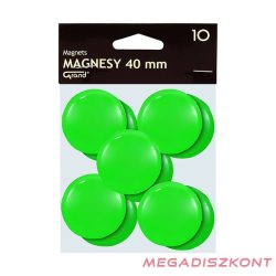 Táblamágnes GRAND 40 mm zöld 10 darabos