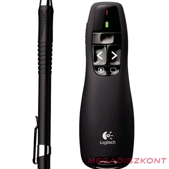 Presenter LOGITECH R400 2,4 Ghz lézermutatós fekete