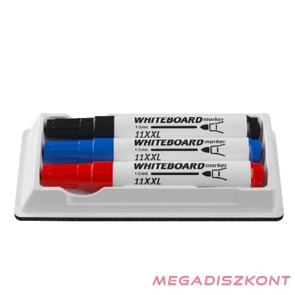 Táblatörlő ICO fehér+3db 11 XXL tábla marker