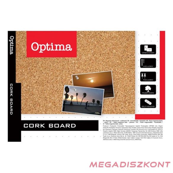 Parafatábla OPTIMA aluminium keret 45x60 cm