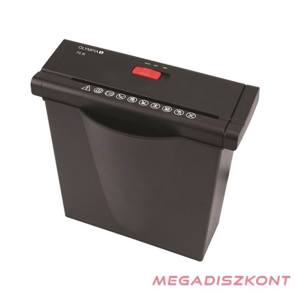 Iratmegsemmisítő OLYMPIA PS36 fekete 6 lap