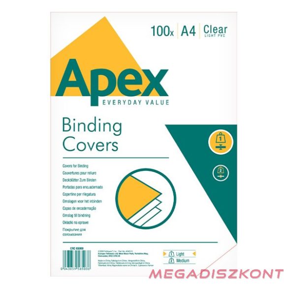 Előlap A/4 140 micron víztiszta