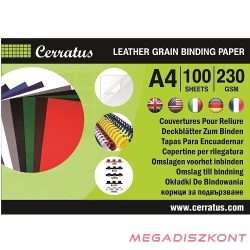 Hátlap CERRATUS A/4 230 g bőrhatású piros